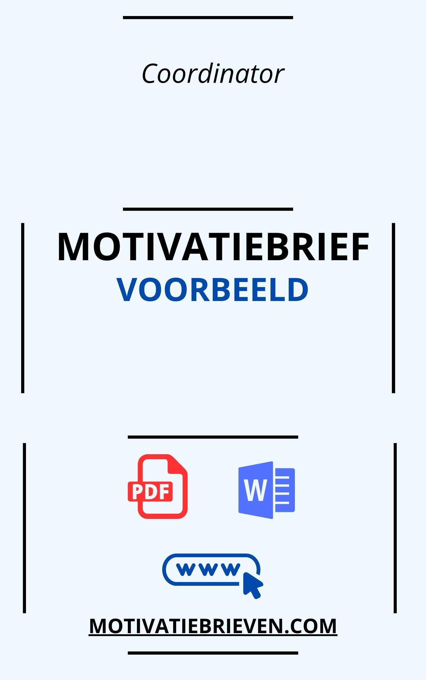 motivatiebrief-coordinator-voorbeeld